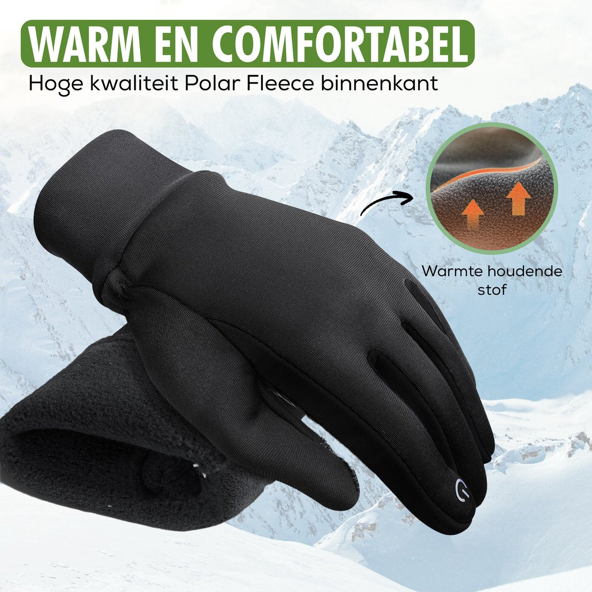CILIFER® Winter Cycling Gloves Touch Screen Windproof Thermal Non-Slip Warm Fleece Lining Gloves – Ultrashell / Rain resistant