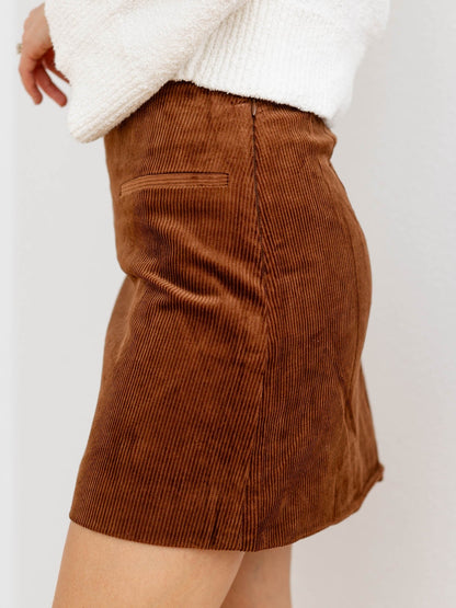 SFRCORD® Women's autumn and winter corduroy skirt, fashionable and warm skirt pants