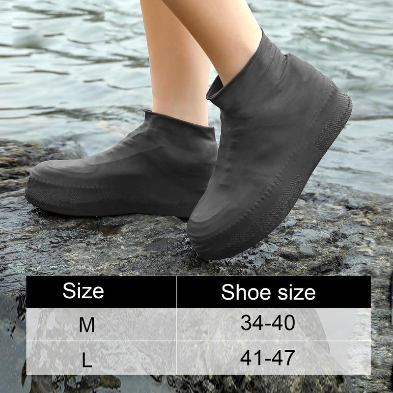 Waterproof Rain Shoe Cover – Non-slip sole & easy on/off – Reusable.