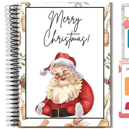 CILIFER® Christmas Gift Card Book. 5x7 Inch Colorful Spiral Bound Card Book . Christma Gift Cards Books Holder. DIY Personalized Xmas Gifts for Family. Friends. Students