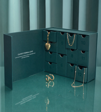 CILIFER® 14k gold plated jewelry Advent calendar.