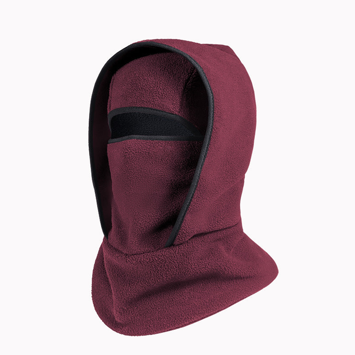 SFRCORD® Winter warm hat and scarf integrated cycling face mask, sports ski head cover, neck guard, windproof and cold-proof.