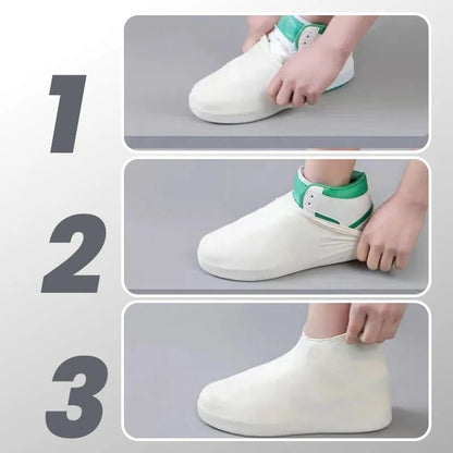 Waterproof Rain Shoe Cover – Non-slip sole & easy on/off – Reusable.