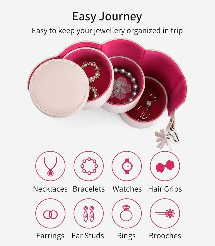 CILIFER® 💎 Layered Travel Jewelry Case – Elegant Storage. Always Ready to Shine✈️