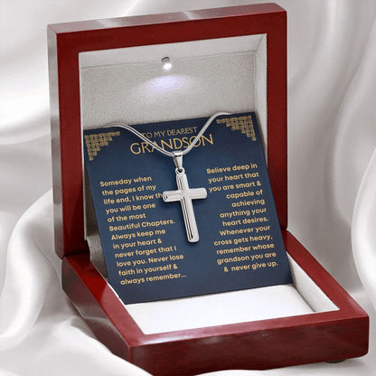 Oneswear® 🔥 Grandson. Never Lose Faith - Cross Necklace