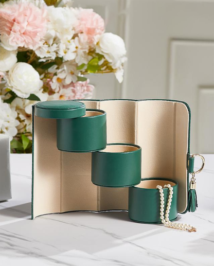 CILIFER® 💎 Layered Travel Jewelry Case – Elegant Storage. Always Ready to Shine✈️
