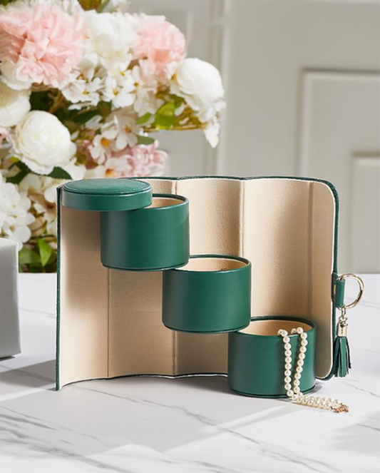 CILIFER® 💎 Layered Travel Jewelry Case – Elegant Storage. Always Ready to Shine✈️