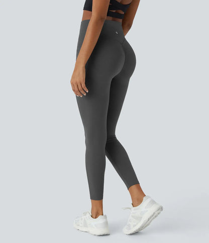 SFRCORD® SoCinched High Waisted Butt Lifting Tummy Control Side Pocket Shaping Training UltraSculpt Leggings
