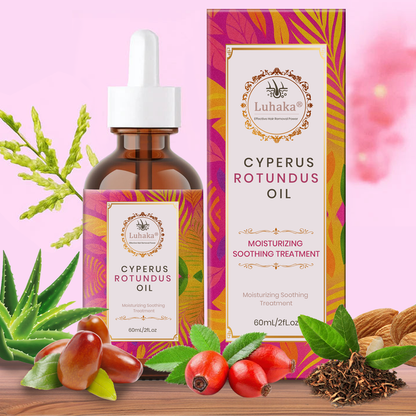 LUHAKA® 60ML Cyperus Rotundus Skin Serum,Cyperus Rotundu Oil for Hair Removal，Moisturizing Soothing Treatment for Sensitive Skin.