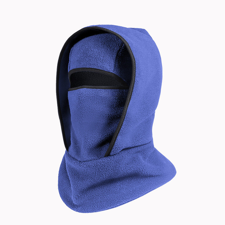 SFRCORD® Winter warm hat and scarf integrated cycling face mask, sports ski head cover, neck guard, windproof and cold-proof.