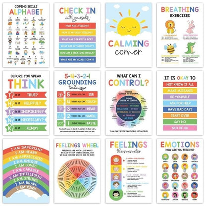 CZTICLE®🔥Last Day 49% OFF❤️12 Pcs Calming Corner Posters