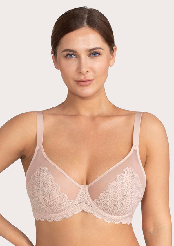 SFRCORD® Mermaid Scales Lace Unlined Bra