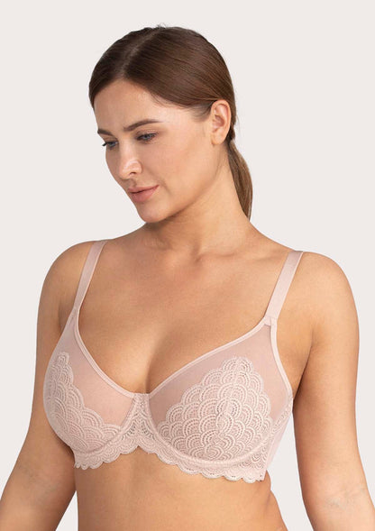 SFRCORD® Mermaid Scales Lace Unlined Bra