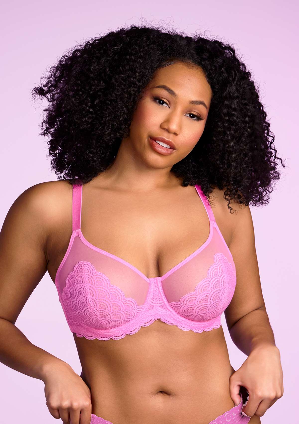SFRCORD® Mermaid Scales Lace Unlined Bra