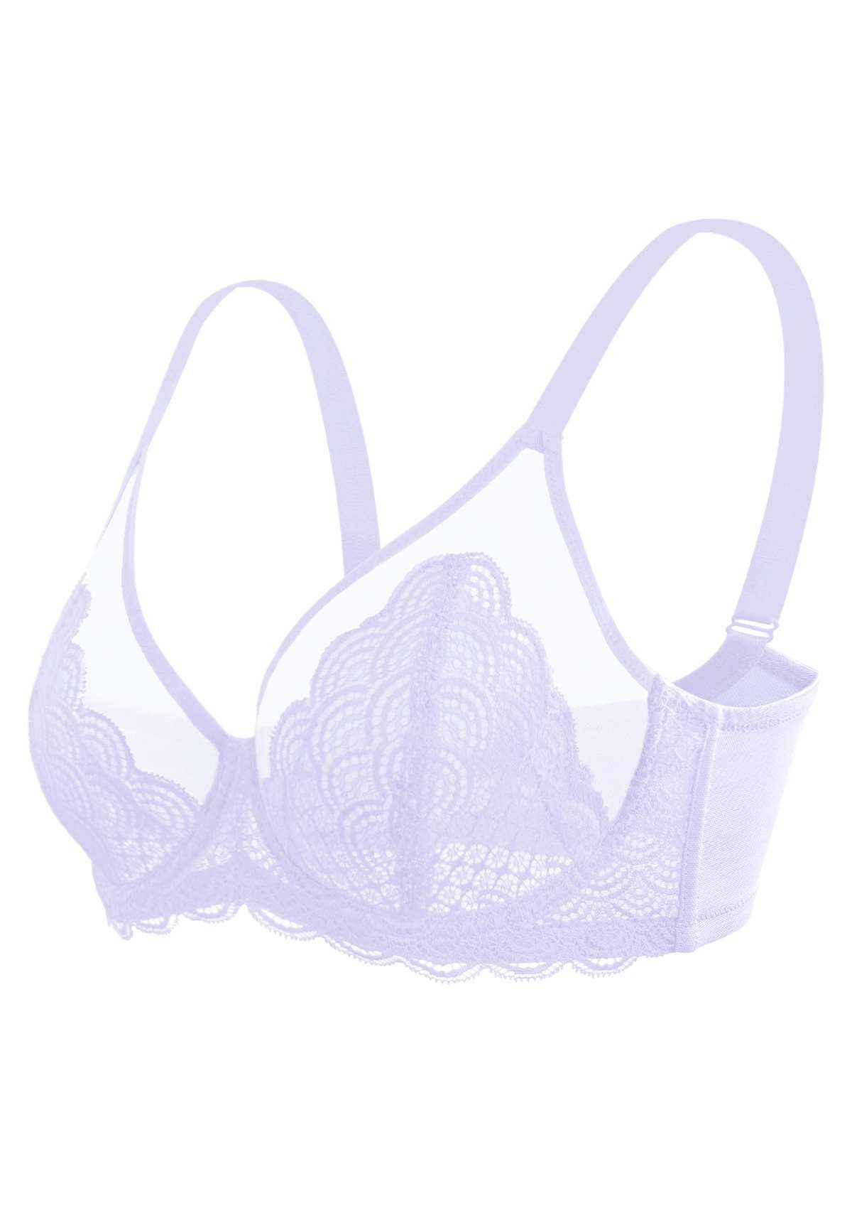 SFRCORD® Mermaid Scales Lace Unlined Bra