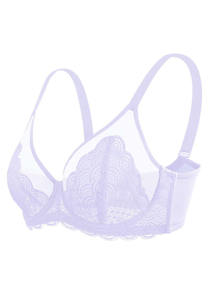 SFRCORD® Mermaid Scales Lace Unlined Bra