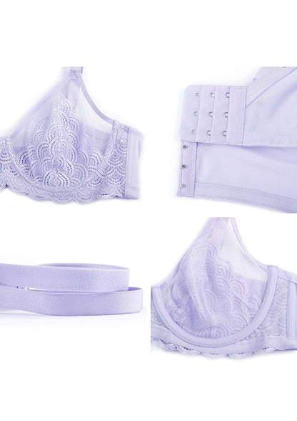 SFRCORD® Mermaid Scales Lace Unlined Bra