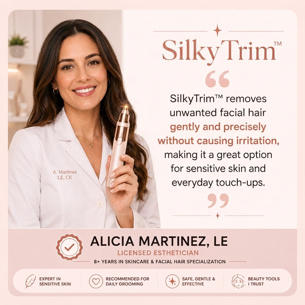 SilkyTrim – 2-in-1 Eyebrow & Facial Hair Trimmer