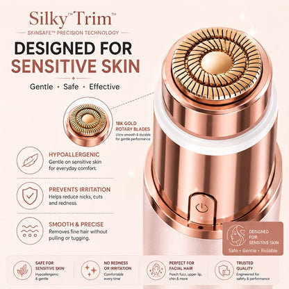 SilkyTrim – 2-in-1 Eyebrow & Facial Hair Trimmer