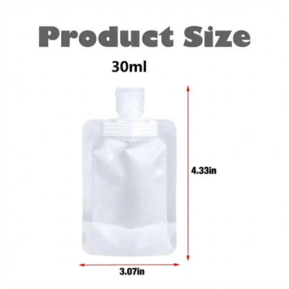 12 Pack Travel Pouches for Toiletries, Suitable For Liquid Filling And Travel