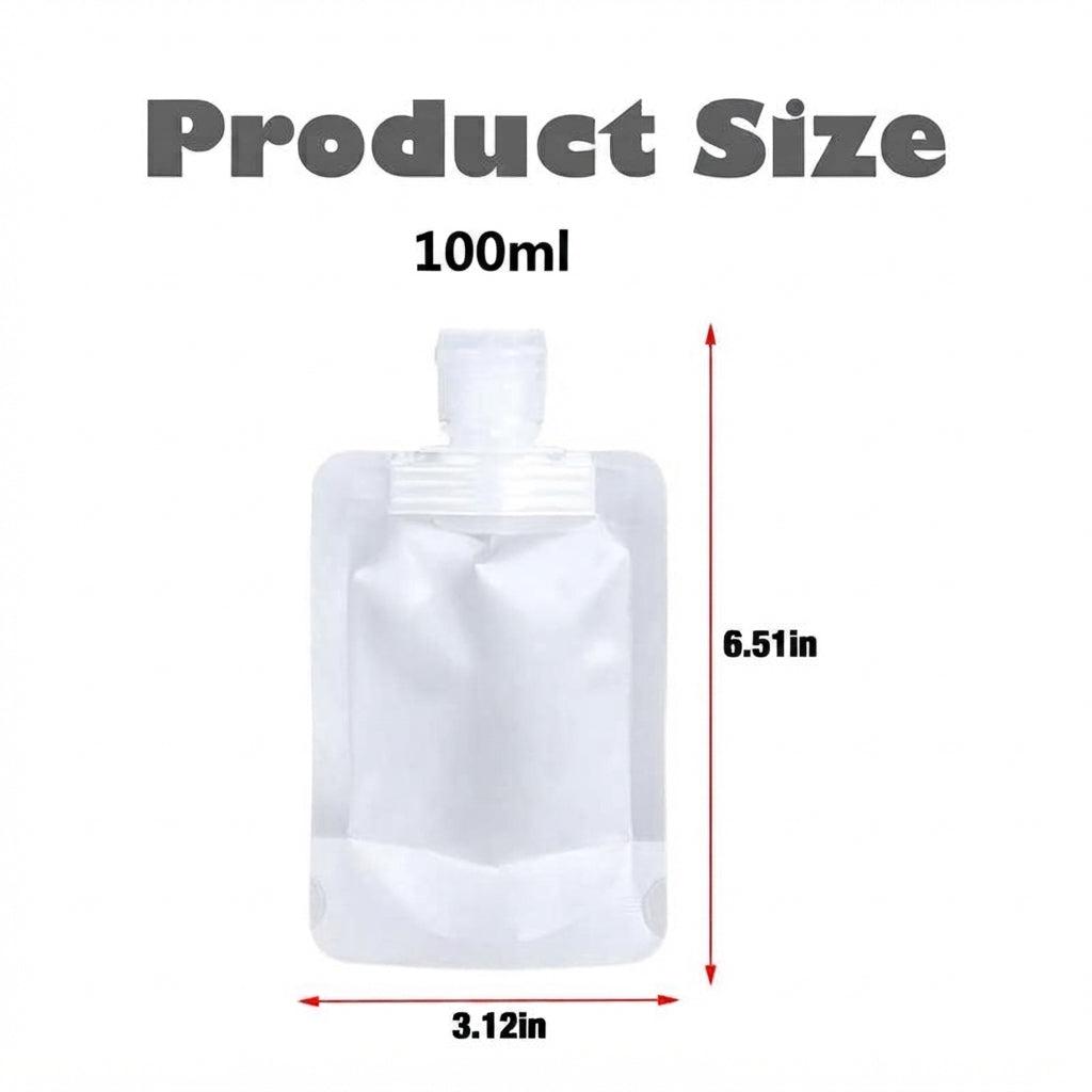 12 Pack Travel Pouches for Toiletries, Suitable For Liquid Filling And Travel