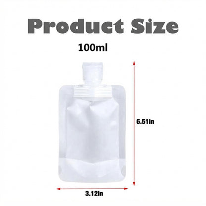12 Pack Travel Pouches for Toiletries, Suitable For Liquid Filling And Travel