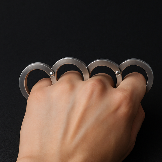 CZTICLE® Stainless Steel fidget toy Rotatable Foldable Ring