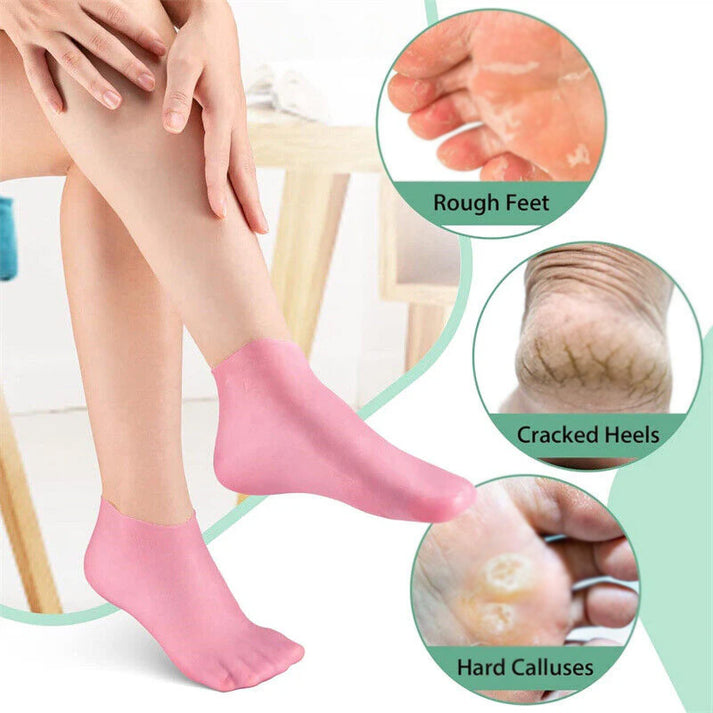 Silicone Moisturizing Gel Heel Socks