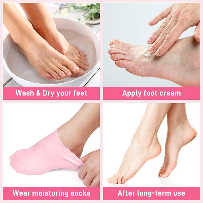Silicone Moisturizing Gel Heel Socks
