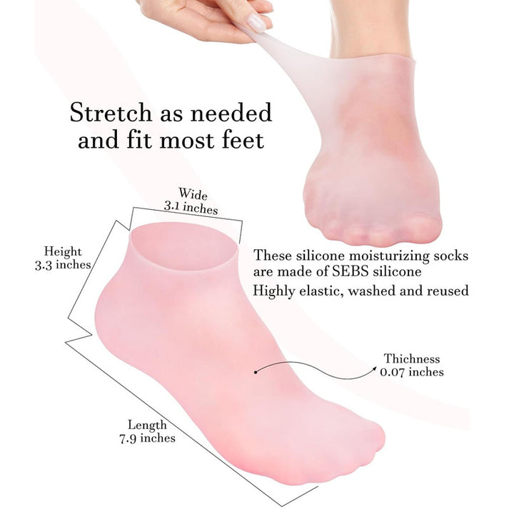 Silicone Moisturizing Gel Heel Socks