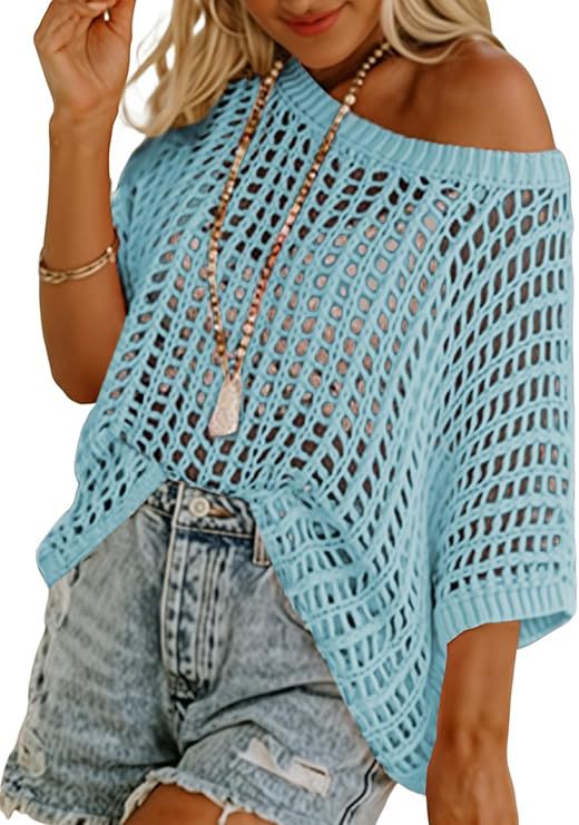 2025 Summer Crochet Hollow Out Cover up Top