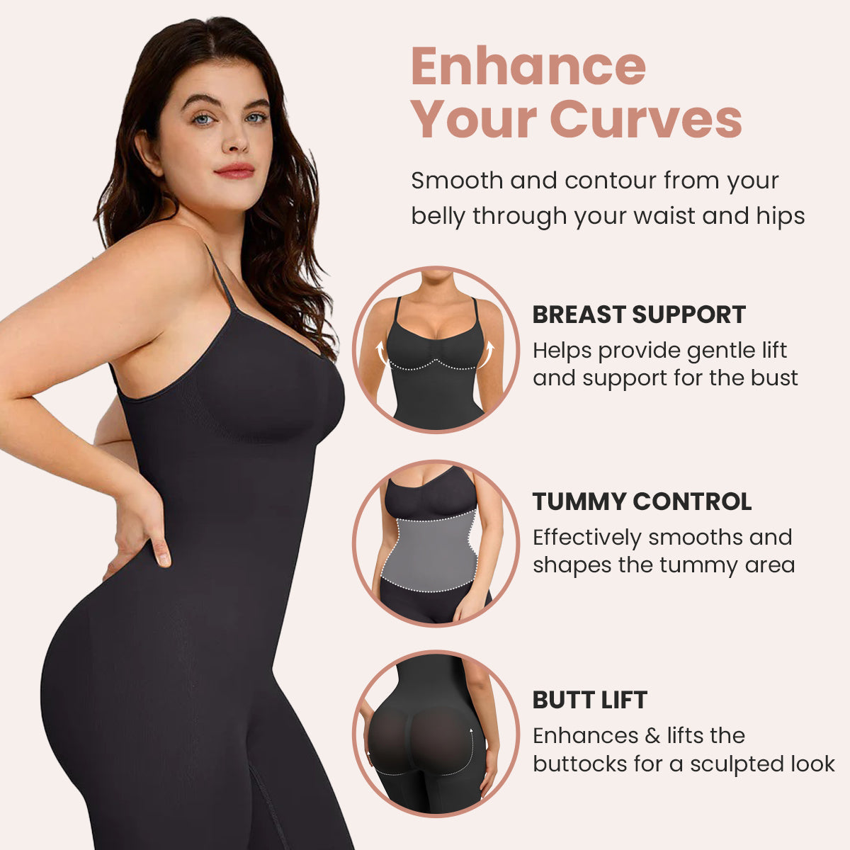 Luhaka® All Day Every Day Tummy Control Slimming Bodysuit