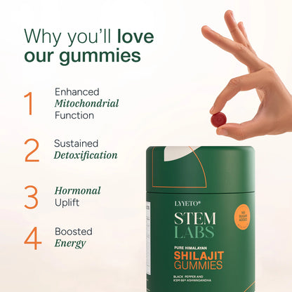 Lyyeto® StemLabs Shilajit Gummies 60s