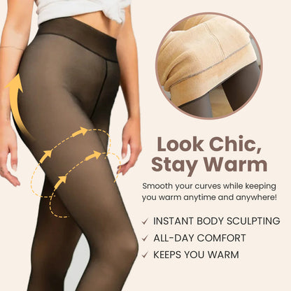 Luhaka® Sheer Fleece-Lined Tights for Women
