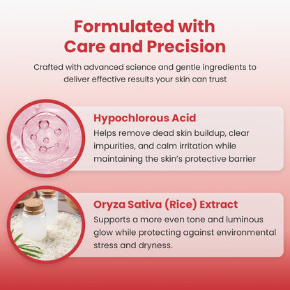 Luhaka® Hypochlorous Acid Rice Peel Shot Duo