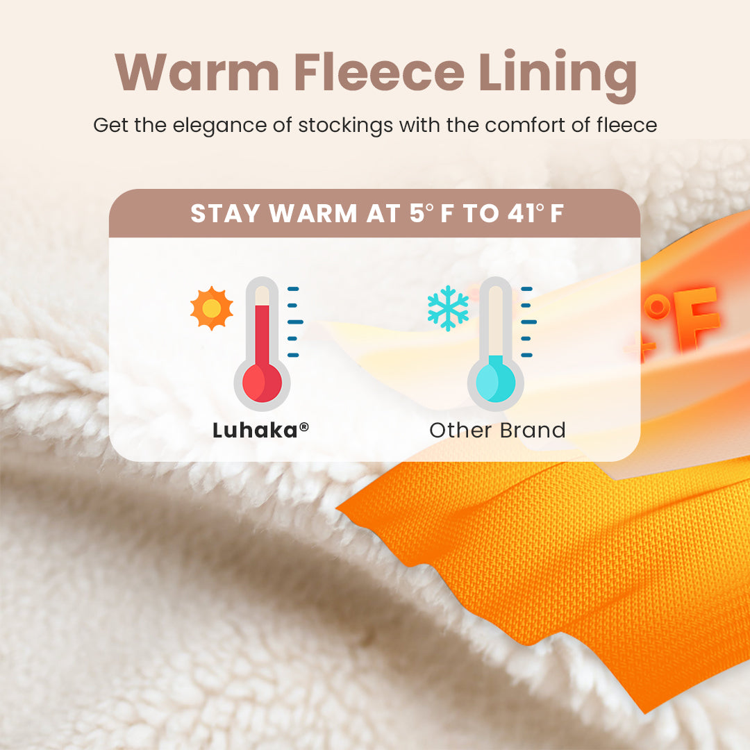 Luhaka® Sheer Fleece-Lined Tights for Women