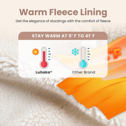 Luhaka® Sheer Fleece-Lined Tights for Women