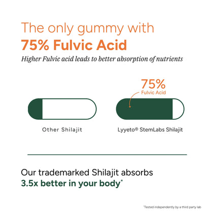 Lyyeto® StemLabs Shilajit Gummies 60s