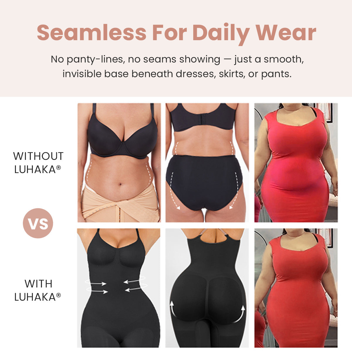 Luhaka® All Day Every Day Tummy Control Slimming Bodysuit