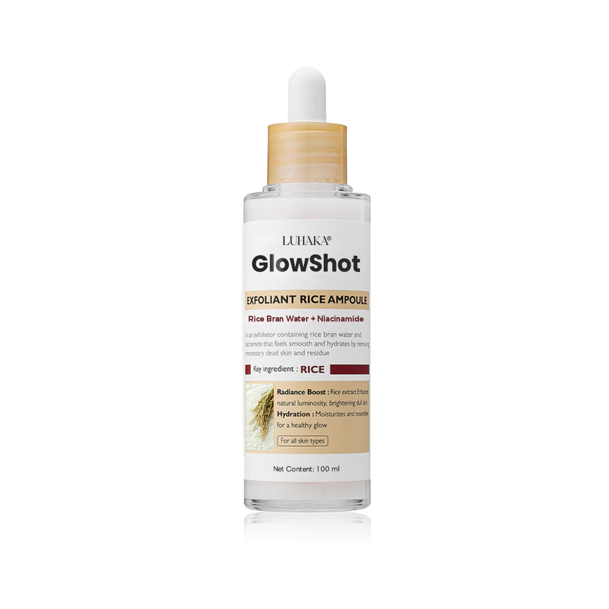 Luhaka® GlowShot Exfoliant Rice Ampoule