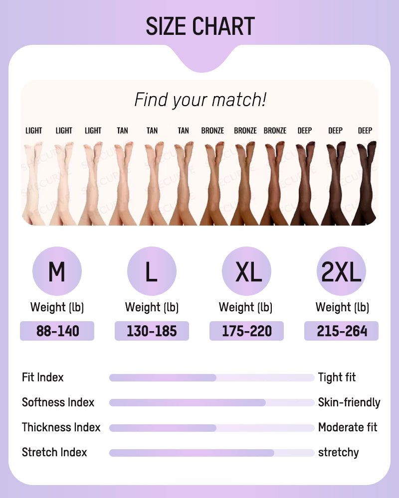 Cilifer® Translucent Fleece Lined Tights