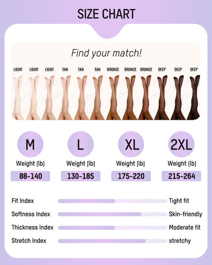 Cilifer® Translucent Fleece Lined Tights