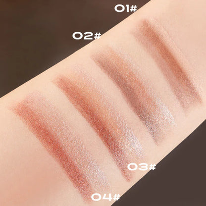 3 Color Eyeshadow Stick - One-Swipe Shimmer Glow For Effortless Eye Makeup