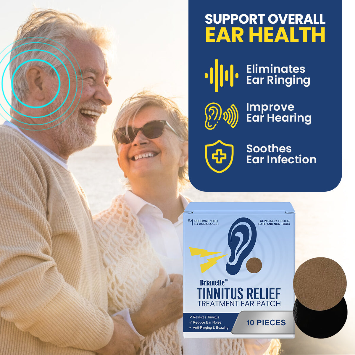 🔥Brianelle™ Tinnitus Relief Treatment Ear Patch-k🌟70%off