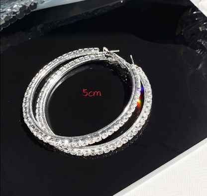 CZTICLE®Silver hoop earrings