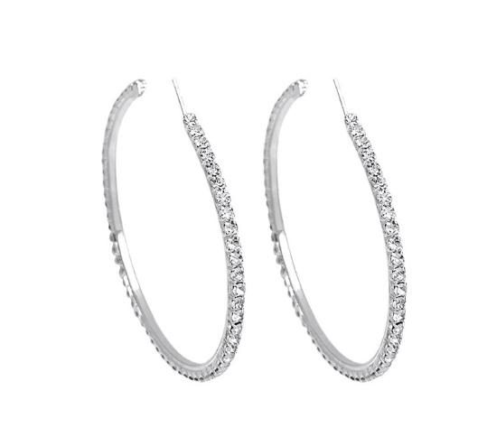 CZTICLE®Silver hoop earrings