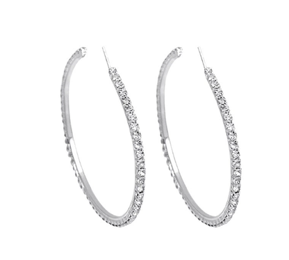 CZTICLE®Silver hoop earrings