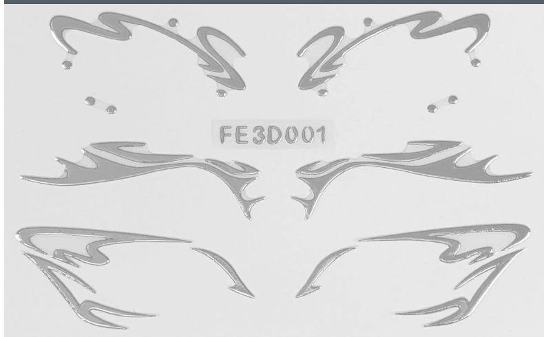 LUHAKA® Futuristic silver eye stickers face lace creative makeup metallic makeup artist eyeshadow stickers self-adhesive