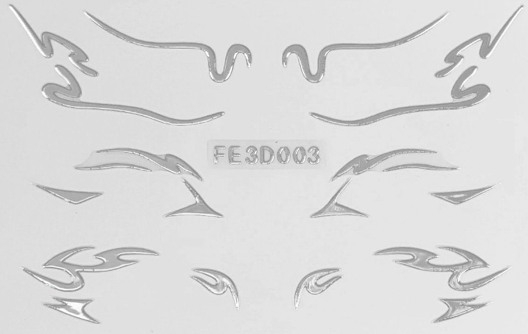 LUHAKA® Futuristic silver eye stickers face lace creative makeup metallic makeup artist eyeshadow stickers self-adhesive