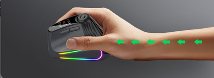 CZTICLE® Vertical Mouse Wireless, Ergonomic Mouse BT and 2.4GHz Dual Mode Adjustable DPI Rechargeable Silent Click Mouse for Laptop Desktop Computer